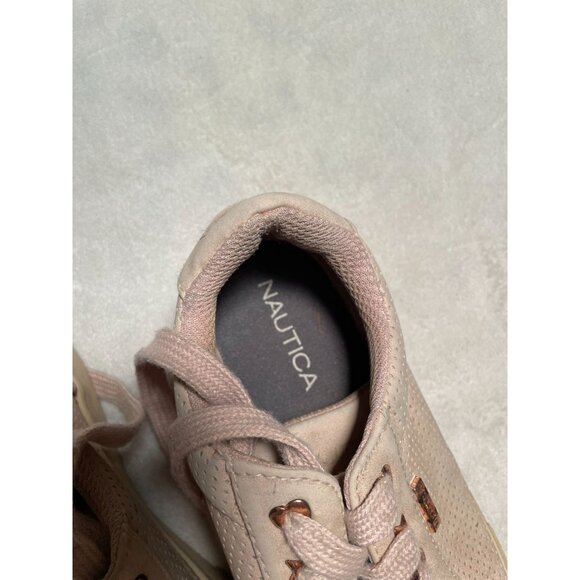 Nautica Childrens Light Pink Lace-Up Sneakers Size 1 - Picture 3 of 6